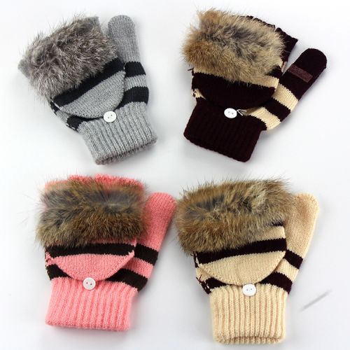 Gants pour femme en Poil de lapin - Ref 3157023