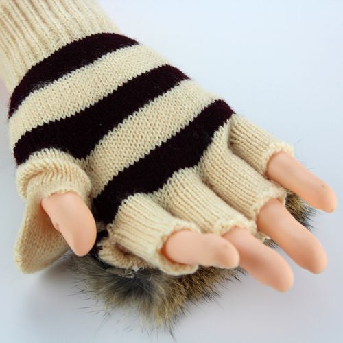 Gants pour femme en Poil de lapin - Ref 3157492