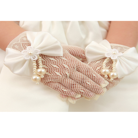 Gants pour fille en satin - Ref 2149660