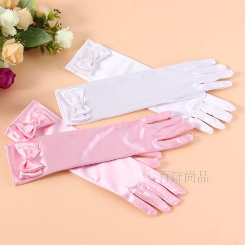 Gants pour fille en satin - Ref 2149705