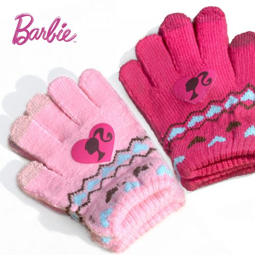 Gants pour fille BARBIE en acrylique - Ref 2149757