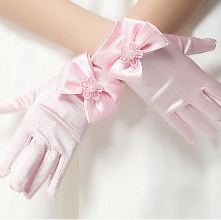 Gants pour fille en satin - Ref 2149807