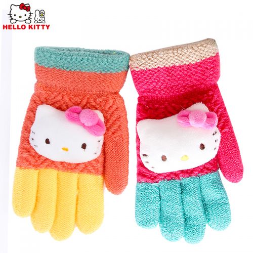 Gants pour fille HELLO KITTY en acrylique - Ref 2149809