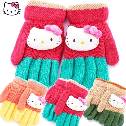 Gants pour fille HELLO KITTY en acrylique - Ref 2149866