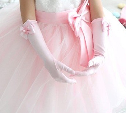 Gants pour fille en satin - Ref 2149873