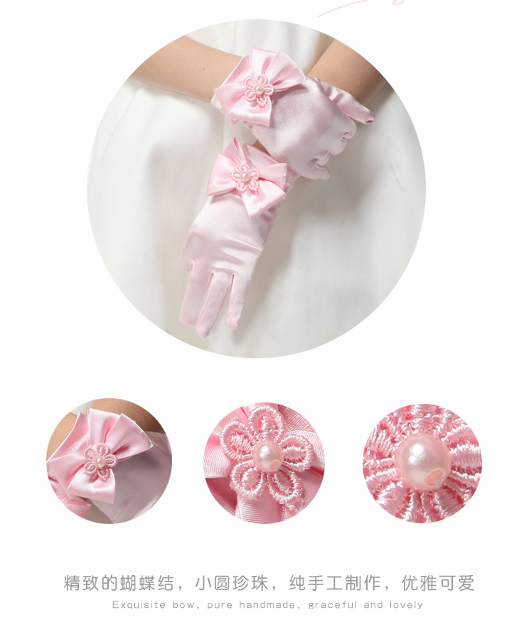 Gants pour fille en satin - Ref 2149942