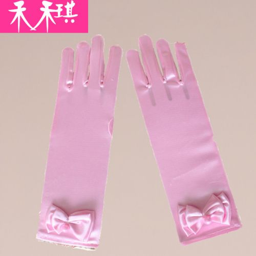 Gants pour fille en satin - Ref 2150012