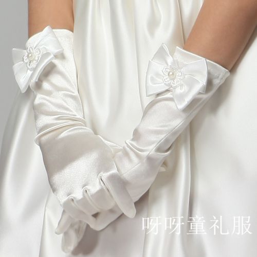Gants pour fille en satin - Ref 2150129