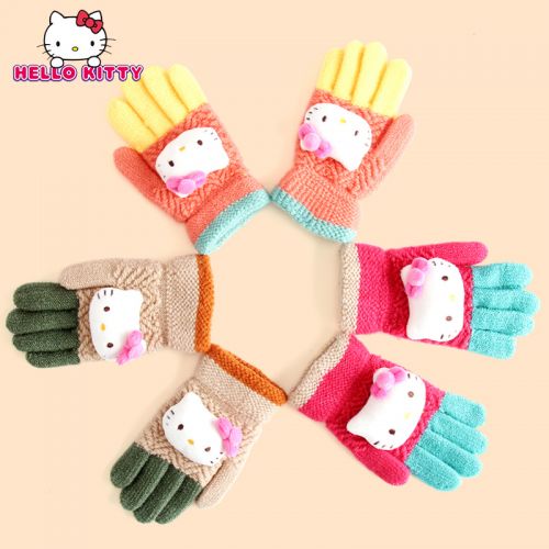 Gants pour fille HELLO KITTY en acrylique - Ref 2150131