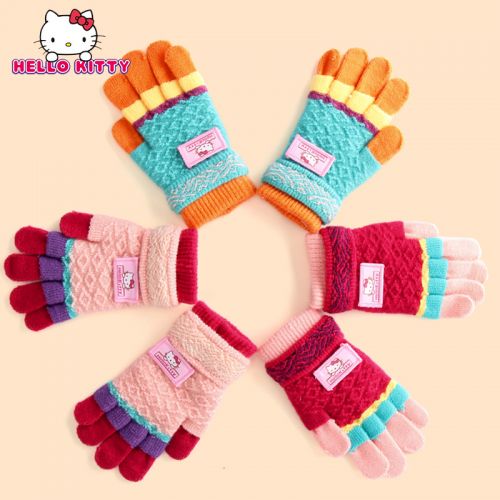 Gants pour fille HELLO KITTY en acrylique - Ref 2150139
