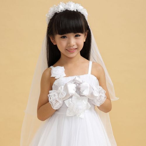 Gants pour fille en satin - Ref 2150159