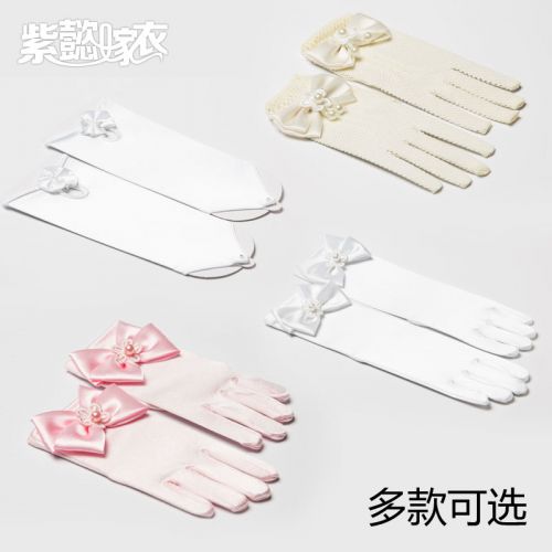 Gants pour fille en satin - Ref 2150163