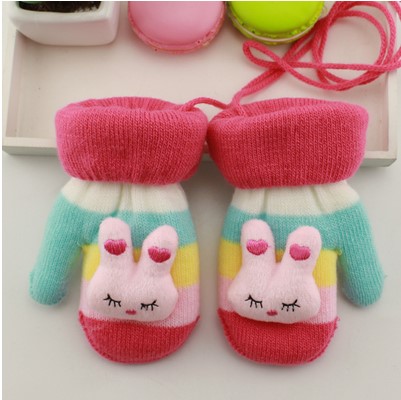 Gants pour fille en acrylique - Ref 2150172