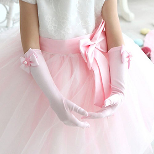Gants pour fille en satin - Ref 2150175