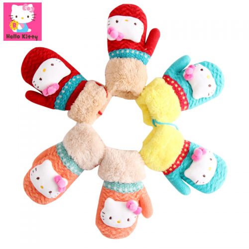 Gants pour fille HELLO KITTY en acrylique - Ref 2150191