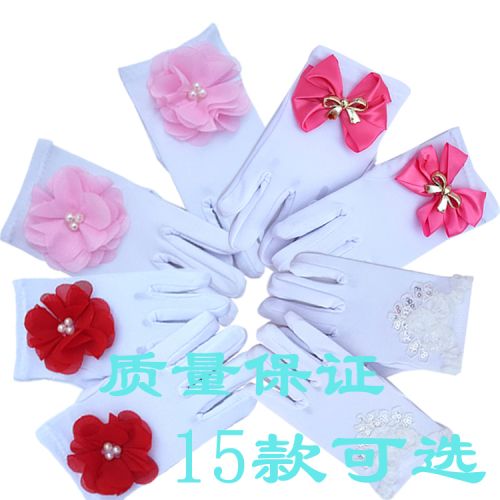Gants pour fille en satin - Ref 2150213