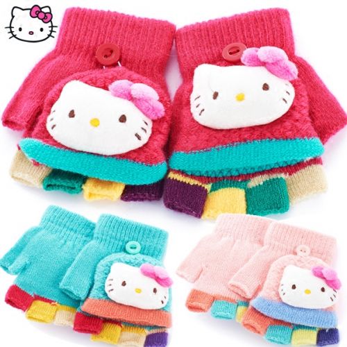 Gants pour fille HELLO KITTY en acrylique - Ref 2150219