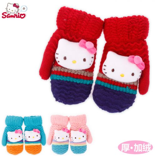 Gants pour fille HELLO KITTY en acrylique - Ref 2150230