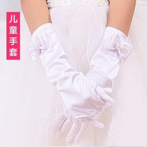 Gants pour fille en satin - Ref 2150237