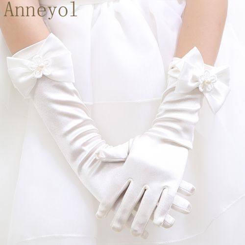 Gants pour fille ANNEYOL en satin - Ref 2150263
