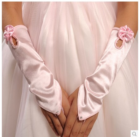 Gants pour fille en satin - Ref 2150286