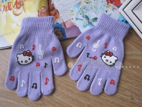 Gants pour fille en acrylique - Ref 2150340