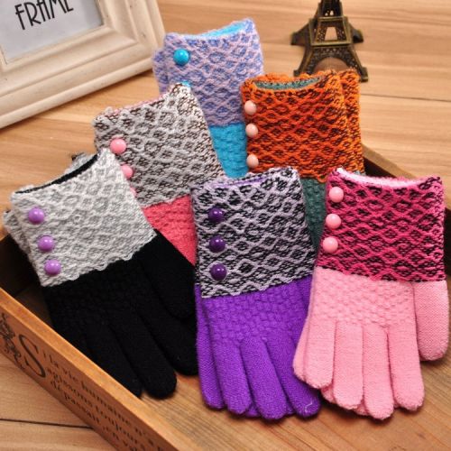 Gants pour fille en de laine - Ref 2150435