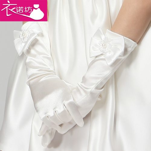 Gants pour fille en satin - Ref 2150442