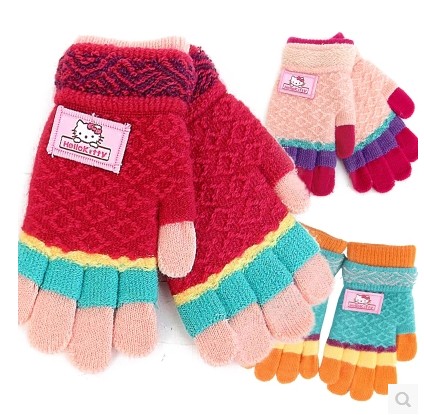 Gants pour fille HELLOKITTY en polyester - Ref 2150451