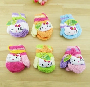 Gants pour fille en velours - Ref 2150578