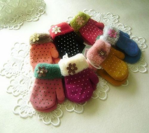 Gants pour fille en laine - Ref 2150638