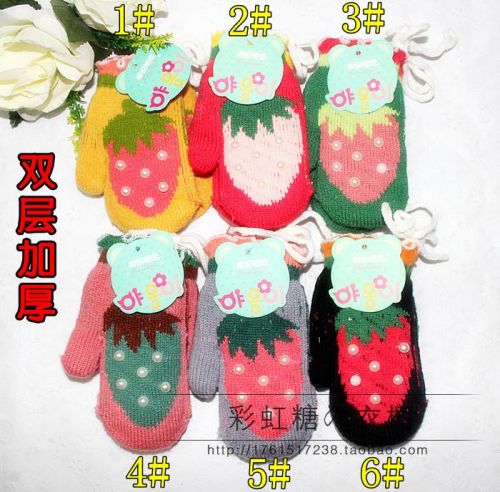 Gants pour fille en de laine - Ref 2150670