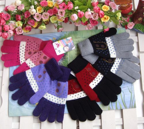 Gants pour fille en acrylique - Ref 2150689
