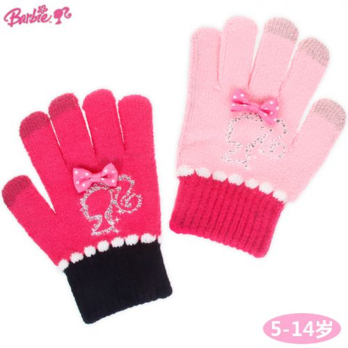 Gants pour fille BARBIE en acrylique - Ref 2150693