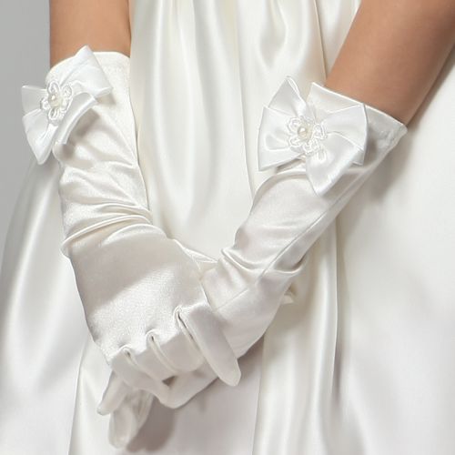 Gants pour fille en satin - Ref 2150712