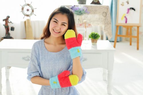 Gants pour fille en de laine - Ref 2150761