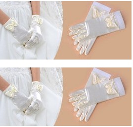 Gants pour fille en satin - Ref 2151173