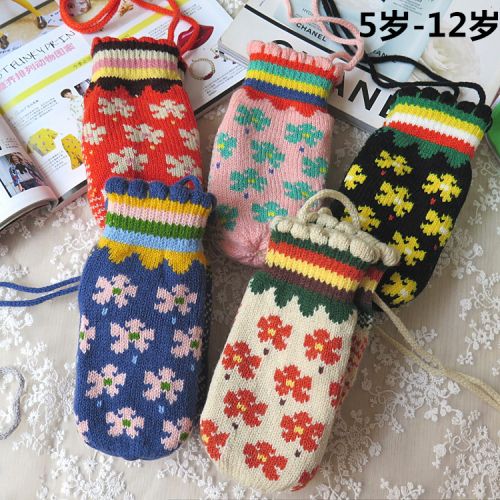 Gants pour fille en acrylique - Ref 2151181