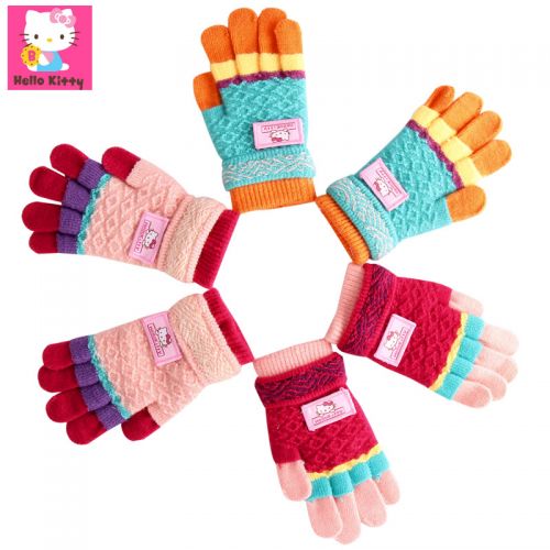 Gants pour fille HELLO KITTY en acrylique - Ref 2151227