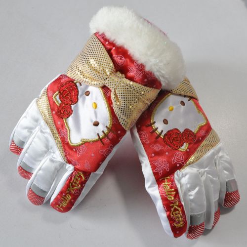 Gants pour fille HELLO KITTY en coton - Ref 2151263