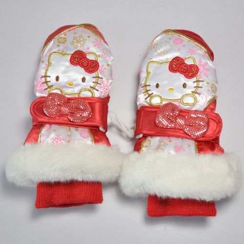 Gants pour fille HELLO KITTY en coton - Ref 2151264