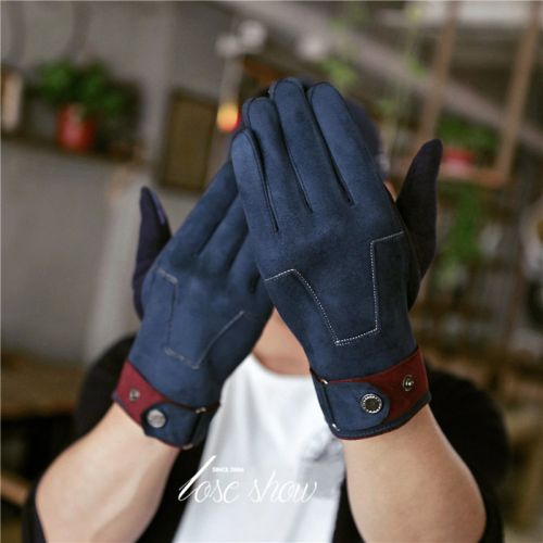 Gants pour homme en velours - Ref 2781380