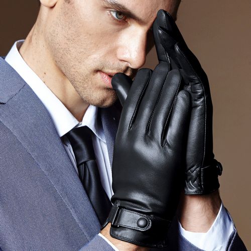 Gants pour homme en peau de mouton - Ref 2781452