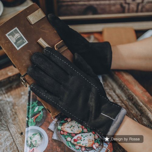 Gants pour homme en velours - Ref 2781476