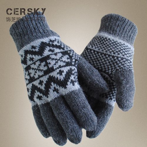 Gants pour homme CERSKY en de laine - Ref 2781596