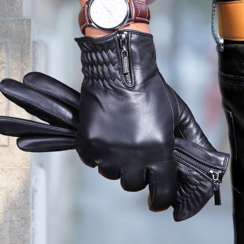 Gants pour homme en peau de mouton - Ref 2781621