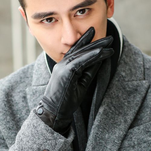 Gants pour homme en peau de mouton - Ref 2782373