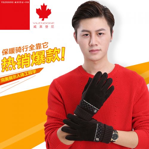 Gants pour homme VILENDONE en peau de porc - Ref 2782438