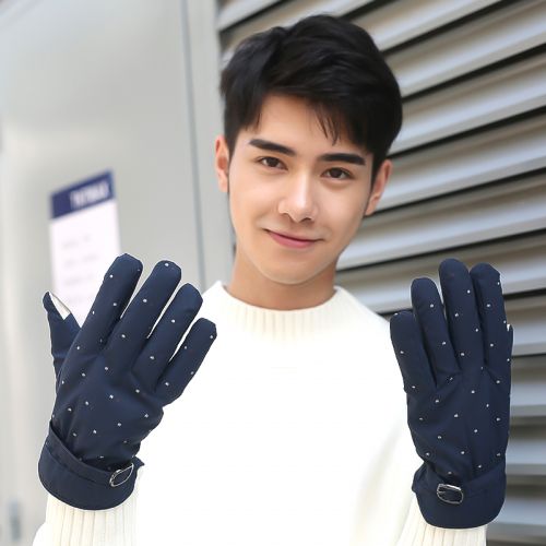 Gants pour homme en velours - Ref 2782459