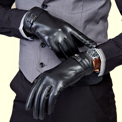 Gants pour homme en peau de mouton - Ref 2782460